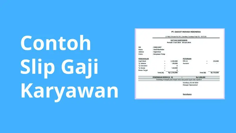 Contoh Slip Gaji Karyawan