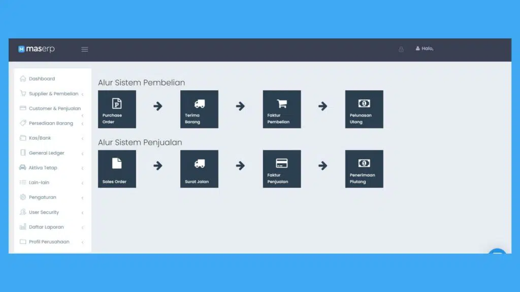 Faktur Pembelian dan Penjualan di MASERP