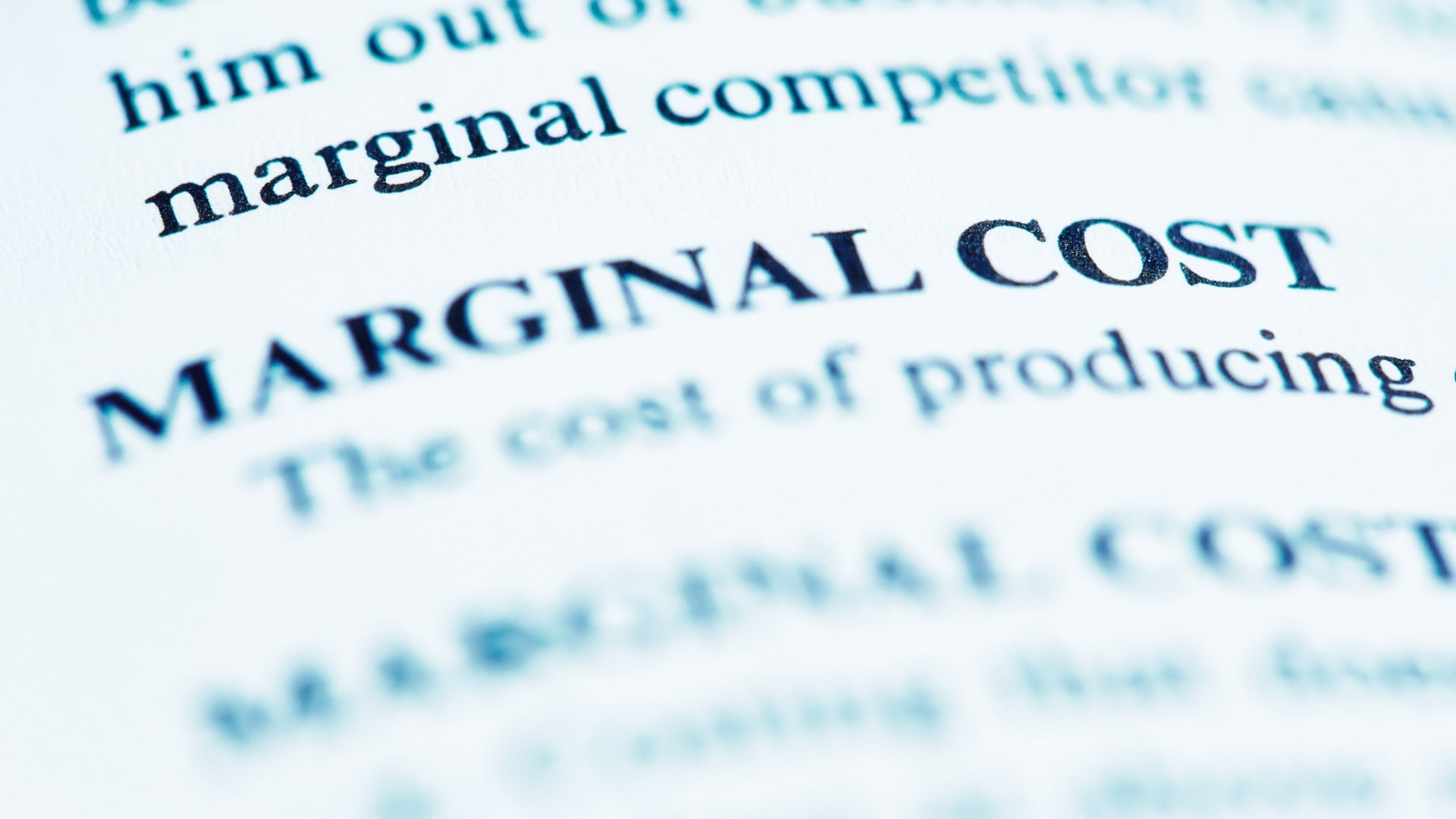 marginal cost adalah