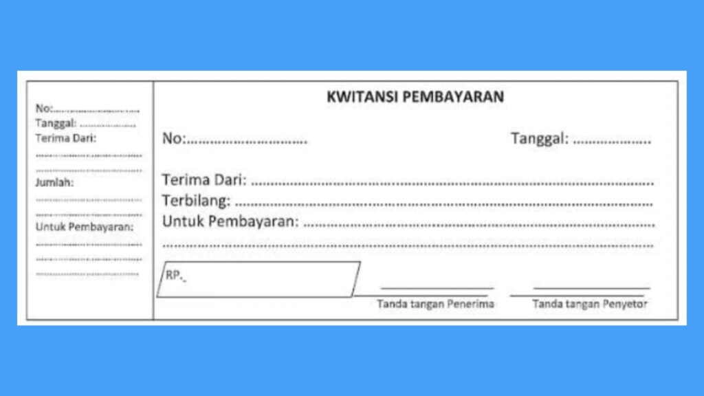 Kwitansi ciri fungsi jenis contoh bedanya dengan invoice