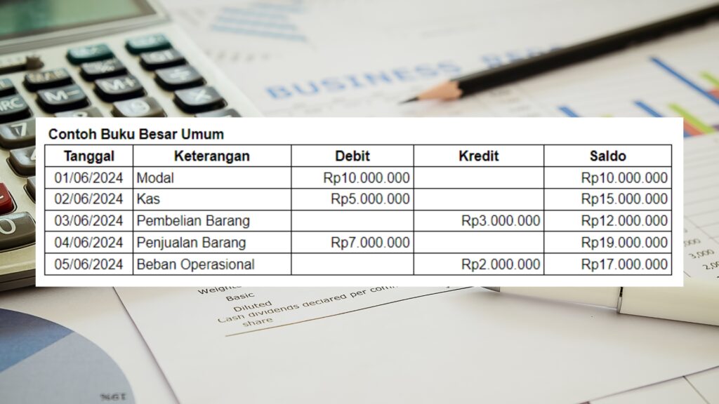 contoh buku besar umum