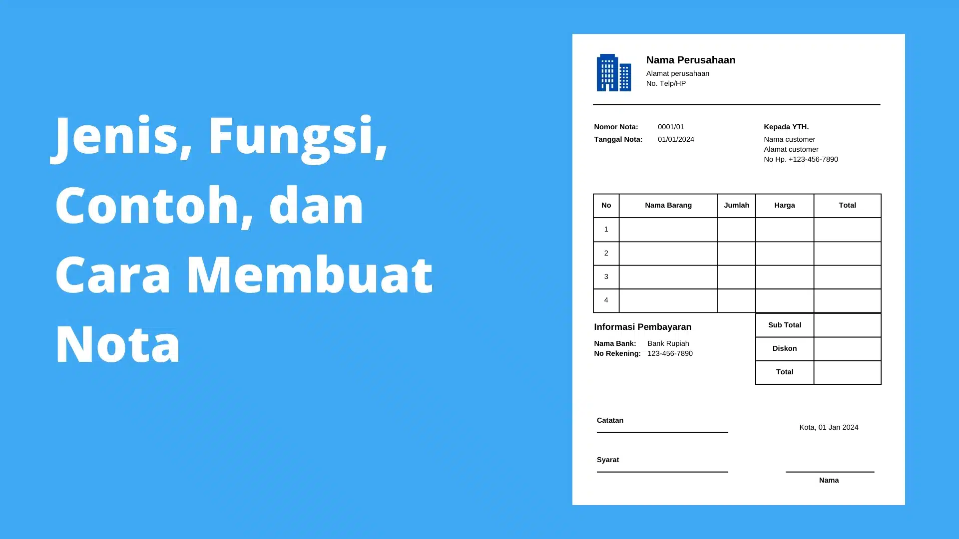 nota adalah