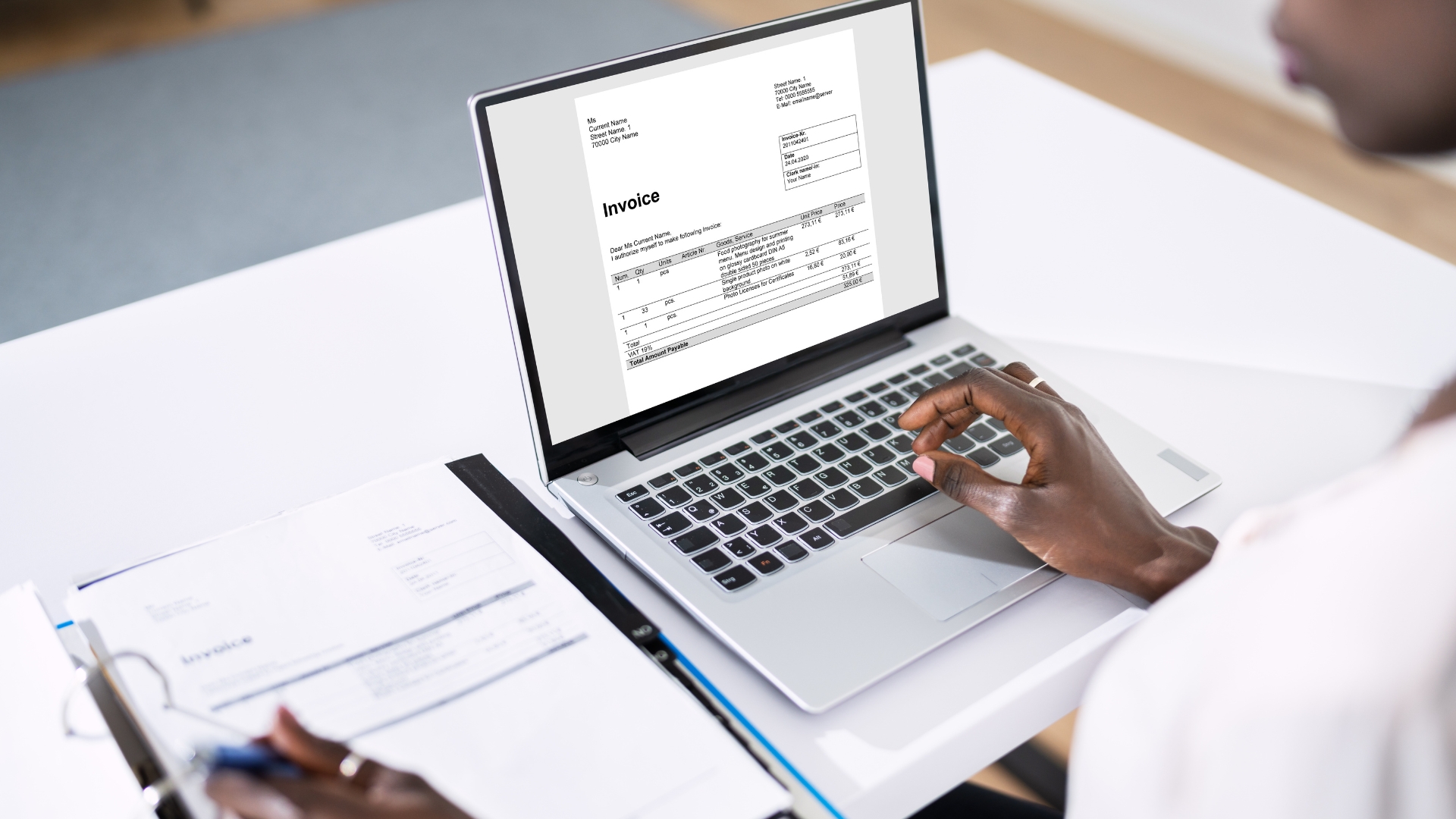 software invoice