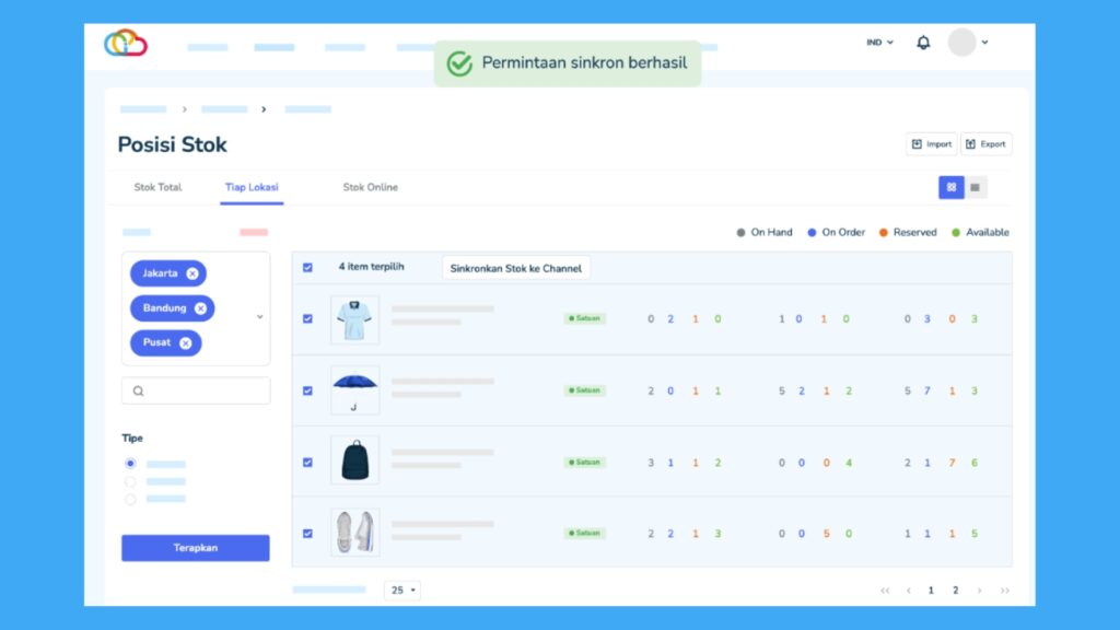 aplikasi barang Jubelio