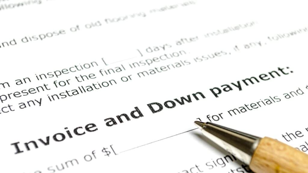 jenis term of payment yaitu down payment